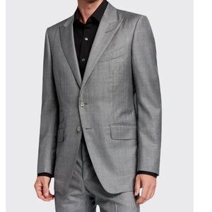 Tom Ford O’connor Gray Silk and Wool Blend Blazer